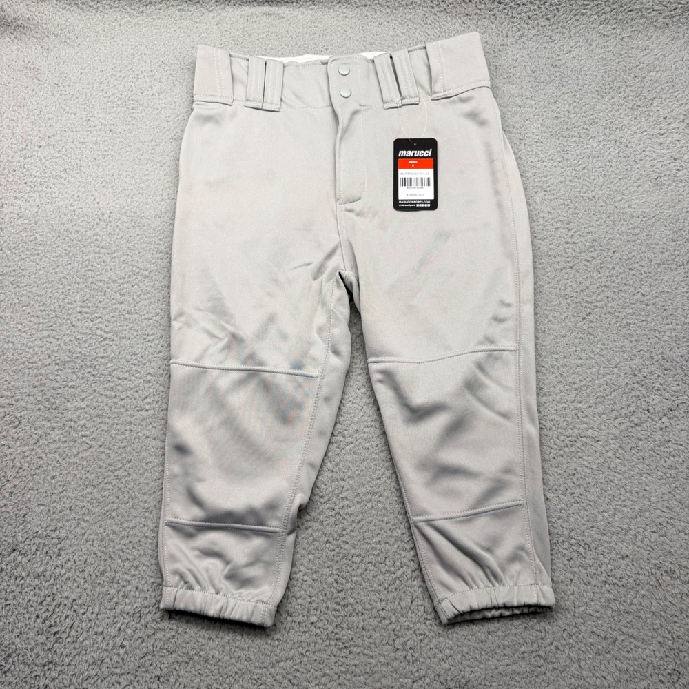 Marucci MAPTTDKSH-GY-AS Mens Small Tapered Fit Grey Knit Knicker‎ Baseball Pants